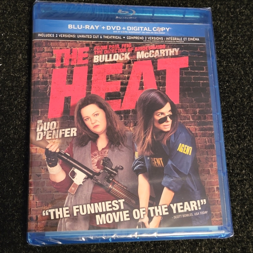 ⚡3/$20⚡ *NEW* THE HEAT Blu-ray + DVD Sandra Bullock Melissa McCarthy Comedy